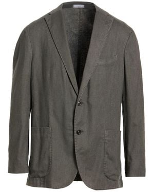 Boglioli Dark Blazer Cotton, Linen, Polyester, Elastane - Green