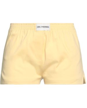 DES_PHEMMES Shorts & Bermuda Shorts Cotton, Elastane - Natural