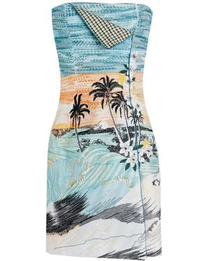 Etro Vestito Corto - Blu