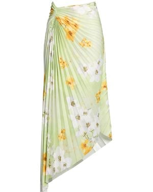 Pinko Light Maxi Skirt Polyester - Yellow