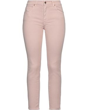 European Culture Blush Trousers Cotton, Polyester, Elastane - Pink