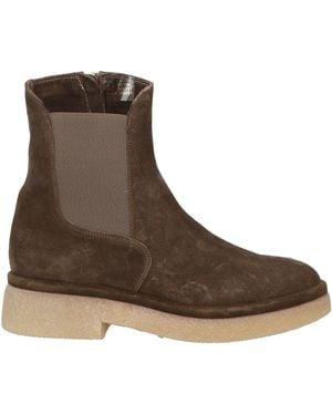 Agl Attilio Giusti Leombruni Khaki Ankle Boots Leather - Brown