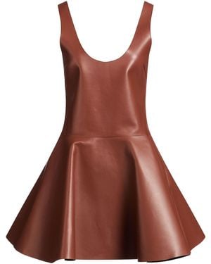 Leather Brown Dresses for Women | Lyst Leather Brown Dresses for Women | Lyst