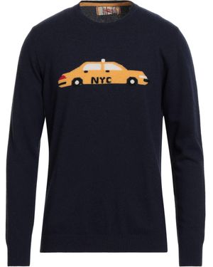 Bob Sweater Wool, Viscose, Polyamide, Cashmere - Blue