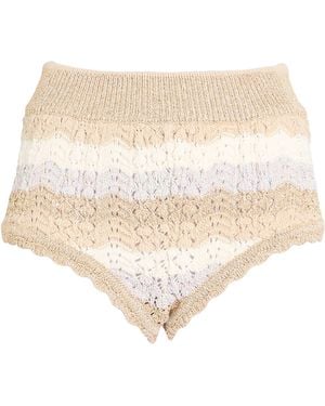 Akep Shorts & Bermuda Shorts Cotton, Acrylic, Viscose, Polyester - Natural