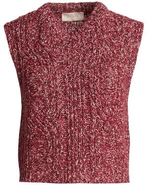 iBlues Burgundy Sweater Cotton, Polyacrylic, Acrylic, Wool - Red