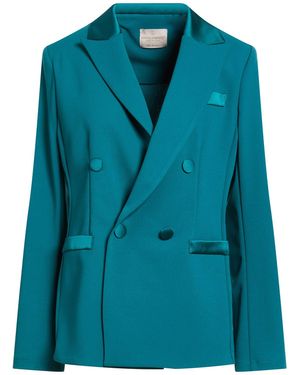Rinascimento Blazer Polyester, Elastane - Blue