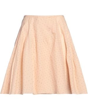 Alaïa Sand Mini Skirt Cotton - Natural