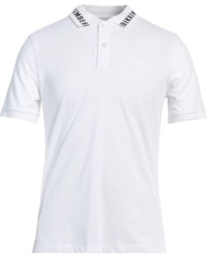 Bikkembergs Polo Shirt Cotton, Elastane - White