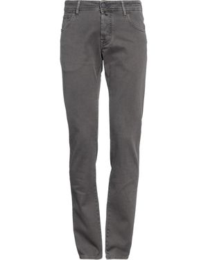 Jacob Cohen Charcoal Pants Cotton, Elastane - Gray