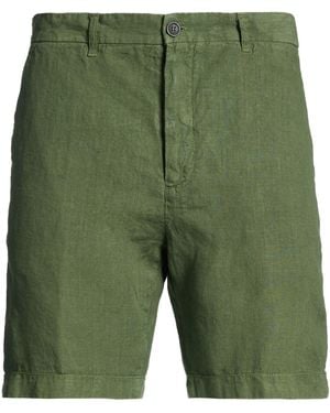 120% Lino Military Shorts & Bermuda Shorts Linen - Green
