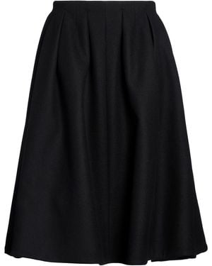 Patou Midi Skirt Virgin Wool, Cashmere - Black