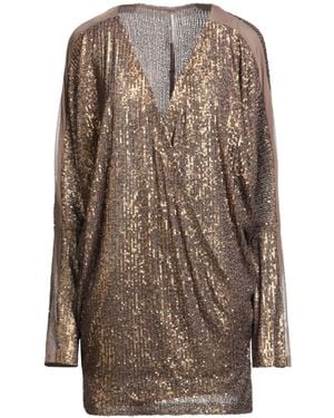 Norma Kamali Mini-Kleid - Braun