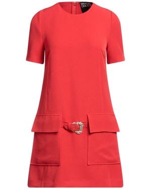 Versace Jeans Couture Mini Dress Polyester, Elastane - Red