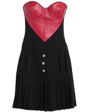 Moschino Mini Dress Polyester, Virgin Wool, Elastane, Sheepskin - Purple