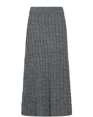 ViCOLO Midi Skirt Acrylic, Wool, Viscose, Alpaca Wool - Gray