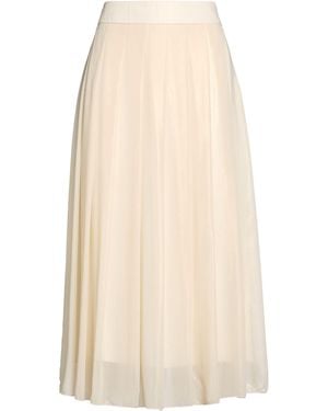 Peserico Midi Skirt Polyester - Natural