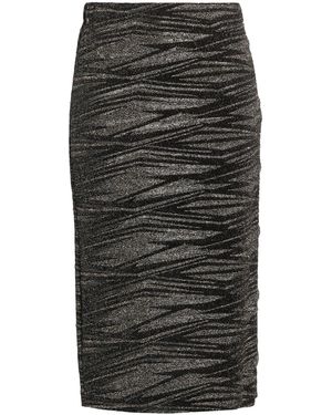 Dixie Midi Skirt Polyamide, Metallic Fibre, Elastane - Black