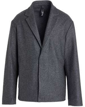 Hevò Charcoal Coat Virgin Wool, Polyamide - Grey