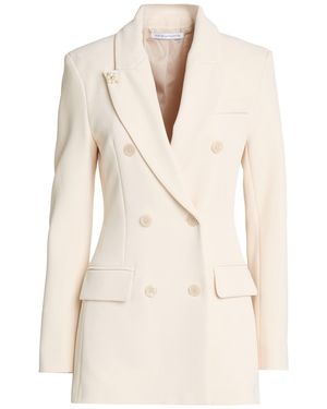 Mar De Margaritas Blazer Polyester, Elastane - Natural