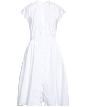 European Culture Midi Dress - White
