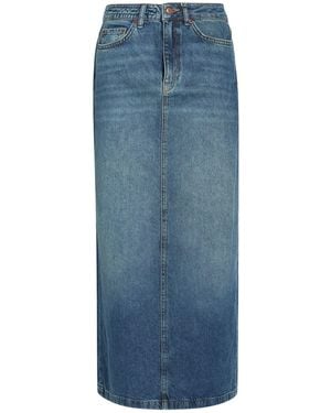 DRYKORN Denim Skirt Cotton, Lyocell - Blue