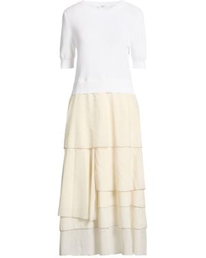 Peserico Midi Dress Cotton - White
