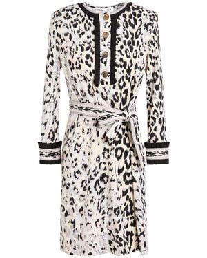Leonard Paris Mini Dress Wool, Polyamide - White