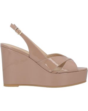Stuart Weitzman Sandals Leather - Natural