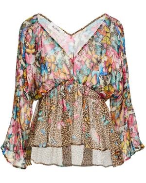 Blugirl Blumarine Top Silk, Viscose - Natural