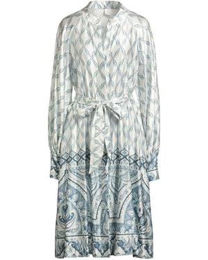 Eleventy Sky Midi Dress Viscose, Elastane - White