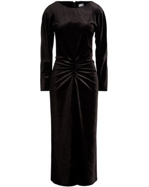 RUE DU BAC Midi Dress Polyester, Elastane - Black