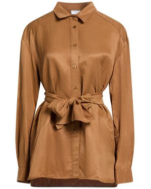 Kaos Camel Shirt Viscose, Linen - Brown