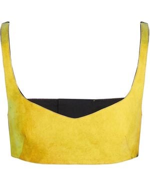 Dries Van Noten Top Cotton, Elastane - Yellow