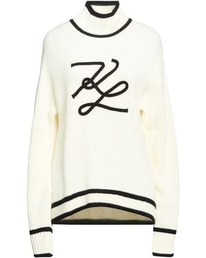 KARL LAGERFELD Turtleneck - White