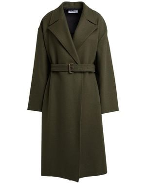 Hache Dark Coat Wool, Polyamide - Green
