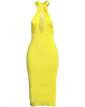 SOLOTRE Midi Dress - Yellow