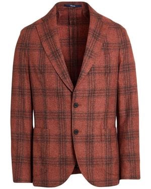 Drumohr Rust Blazer Virgin Wool, Cotton, Cashmere - Brown