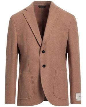 Paoloni Blazer Wool, Lyocell, Polyamide - Brown