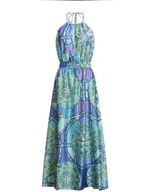 Rebel Queen Maxi Dress - Blue