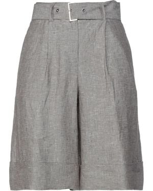 Peserico Shorts & Bermuda Shorts Linen - Grey