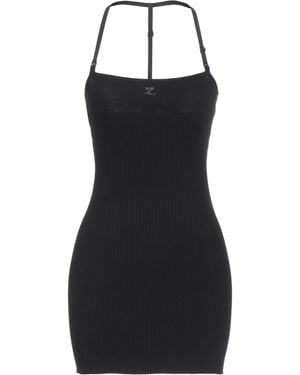 Courreges Mini Dress Viscose, Polyester - Black