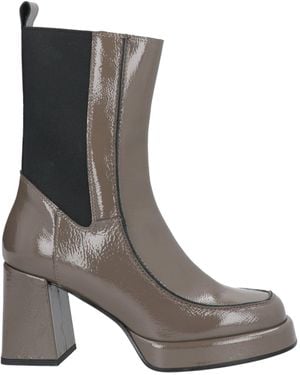 Janet & Janet Ankle Boots Leather - Grey