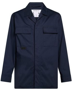 Department 5 Jacket Cotton, Polyamide, Elastane - Blue