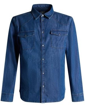 Dondup Denim Shirt Cotton, Elastane - Blue