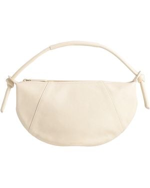 Mansur Gavriel Mini Fortuna -- Sand Handbag Leather - White