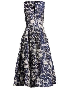 Sara Roka Midi Dress - Blue