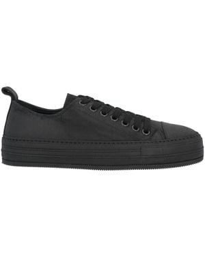 Leather low trainers Ann Demeulemeester Black size 41 EU in