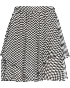 Patrizia Pepe Mini Skirt Polyester - Grey