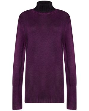 Riccardo Forconi Turtleneck Virgin Wool, Cashmere - Purple